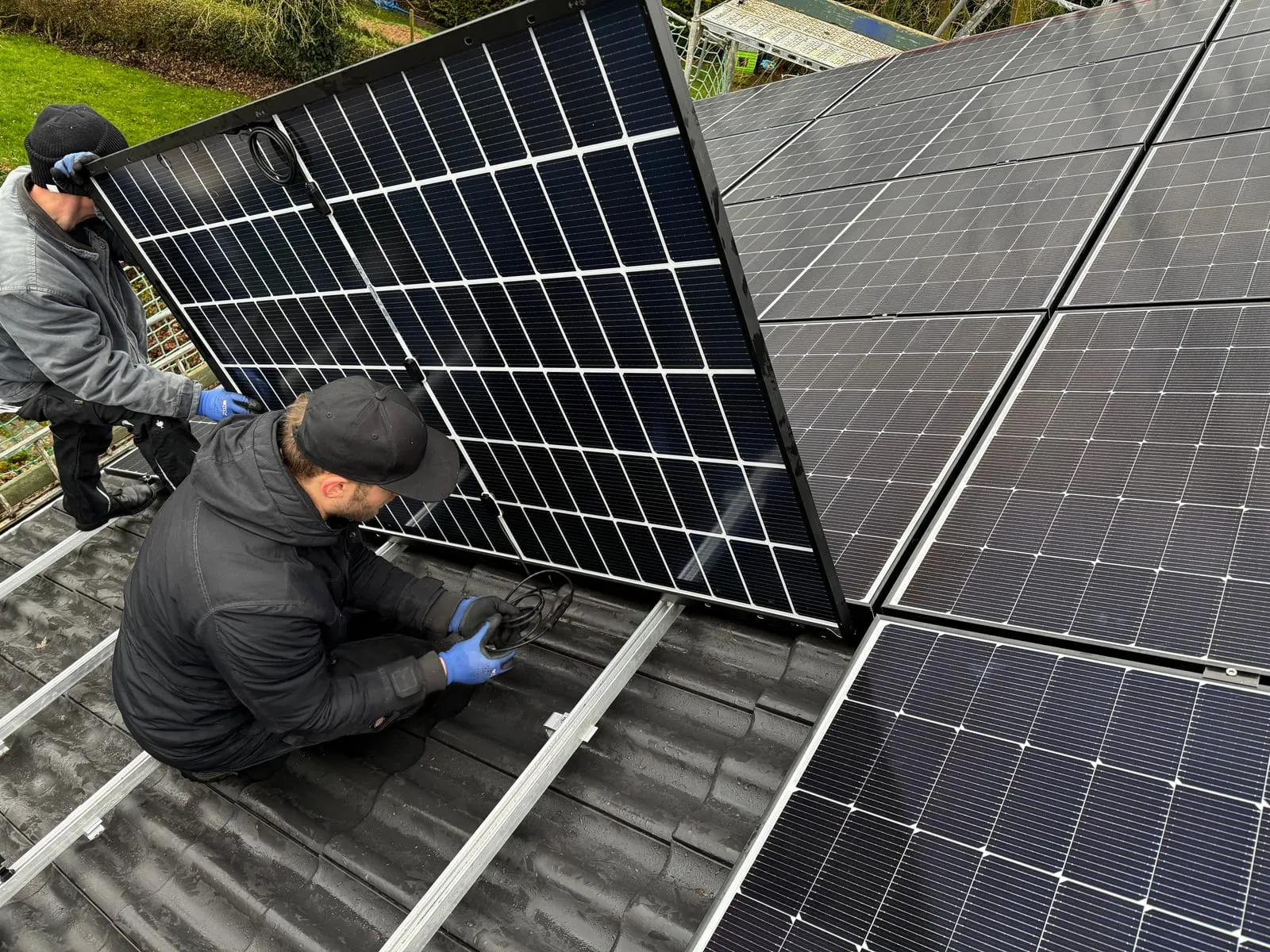 Von Sopal installierte Photovoltaikanlage, montage module